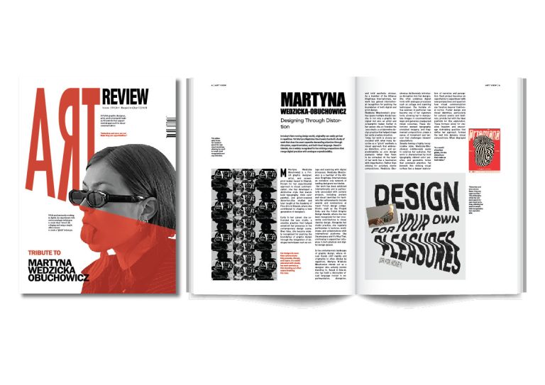 Art Review editorial spread, Martyna Wedzicka-Obuchowicz — Alicja Babula
